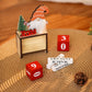 Portable Calendar Ornament Decorative Santa Design Christmas Calendar Ornament