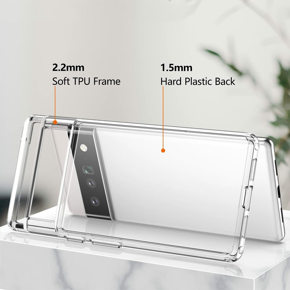 For Google Pixel 7 Pro Shockproof Transparent Phone Case