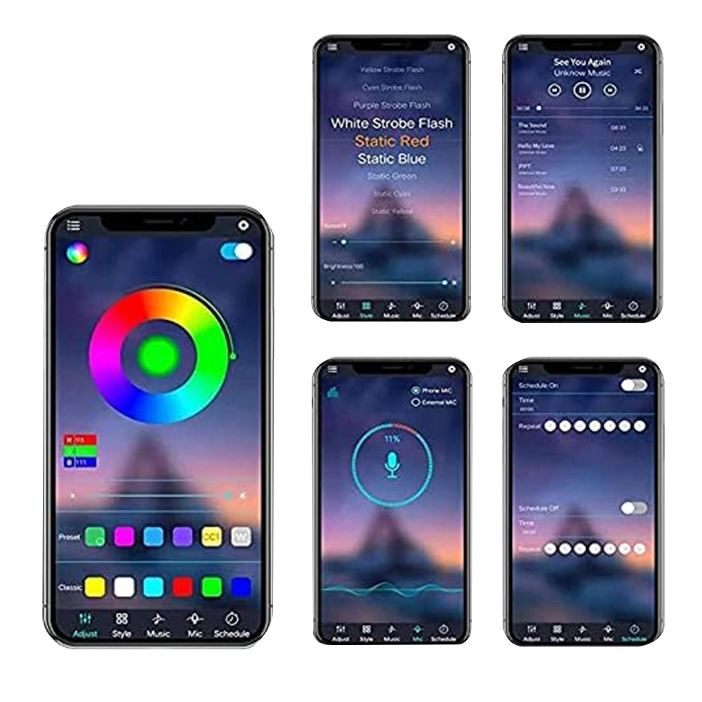 App Control Firework LED Strip Lights with Voice Control