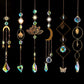 6Pcs Glass Sun Catcher Prism Hanging Kit with Chain