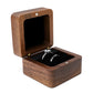 Double Holes Ring Storage Wooden Box for Jewelry Display