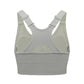 Women Adjustable Sports Bra Wide Strap Design for Running and Gym Fitness-Green