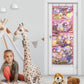 4-Layer Stuffed Animal Storage Hanging Mesh Bag Toy Organizer with Metal Hook