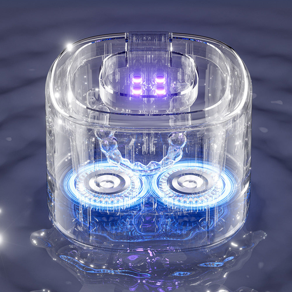 Ultrasonic Retainer Cleaner Machine Cleaning Pod for Mouth Guards and Jewelry
