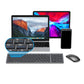 2.4G Ultra-Thin Rechargeable Bluetooth Wireless Keyboard Compatible with Multi-Device