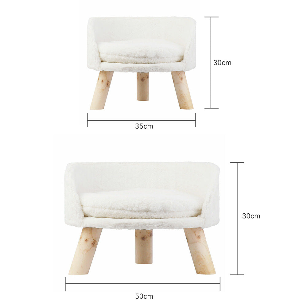 Elevated Dog Cat Bed Sofa Couch Kitten Lounge Raised Pet Bed with Legs