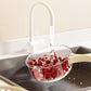 Plastic Fruit Vegetable Washing Drain Basket with Lid