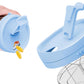 7 Compartments Pill Organizer Bottle with Handle and Rotating Lid for Travel Use