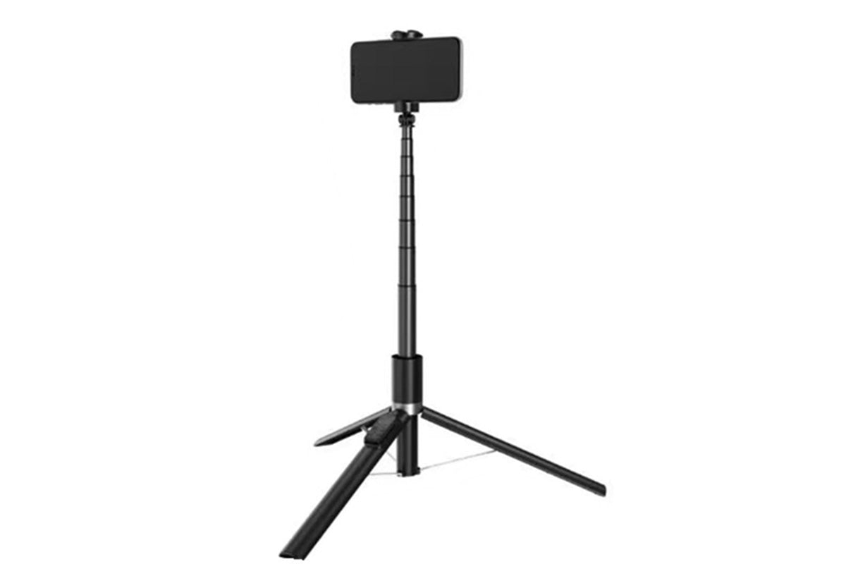 Extendable Phone Tripod Selfie Stick with 9-Button Wireless Remote for Travel Vlogging