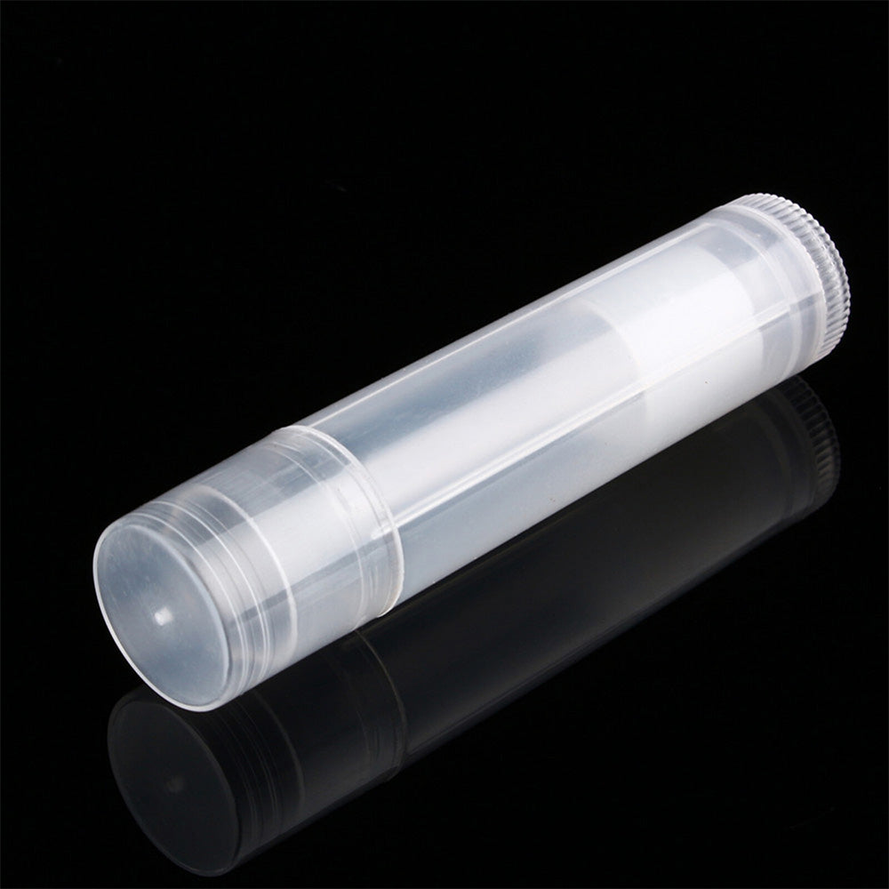 100 PCS Empty Lip Balm Tubes 5g Twist Up Plastic Lipstick Containers for Homemade Lip Gloss Lipstick