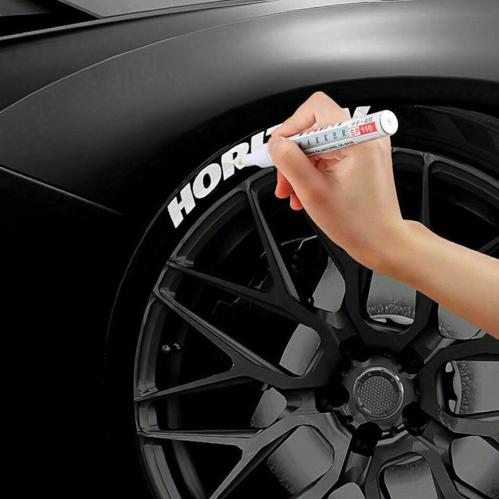 12Pcs Permanent Marker Pen For Car Rubber Tyre