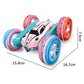 2.4 GHZ 4WD Double Sided RC Stunt Car 360 Degree Rotating Remote Control Crawler with Headlights