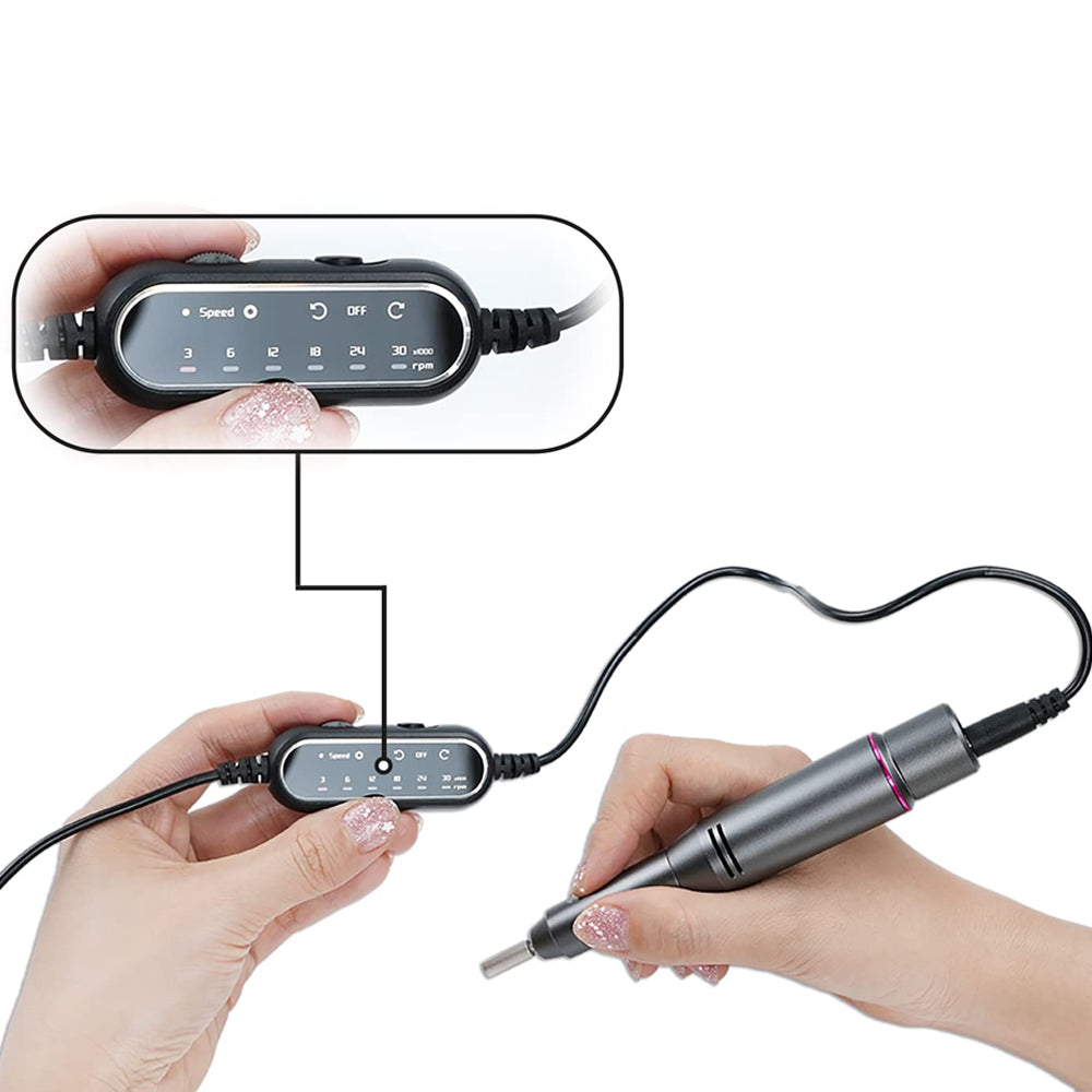 Electric Nail Drill Trimmer File Machine Manicure Tools Kit