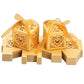 2X 50 Pack Laser Cut Pearl Paper Candy Favor Boxes with Ribbons