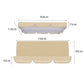 Waterproof Swing Canopy Replacement Swing Seat Sun Shade Cover with Seat Cover