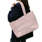 Women Quilted Tote Bag Shoulder Bag Lunch Bag