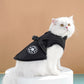 Dog Winter Jacket Padded Pet Clothes with Zipper Warm Vest Coat Comfortable Pet Vest-Black