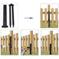 4Pcs H Design Fence Post Anchor Repair Stake Kit