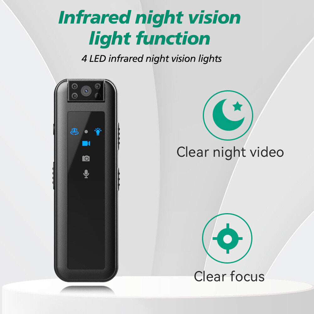 1080P Portable Pocket Video Audio Recorder Night Vision Cam