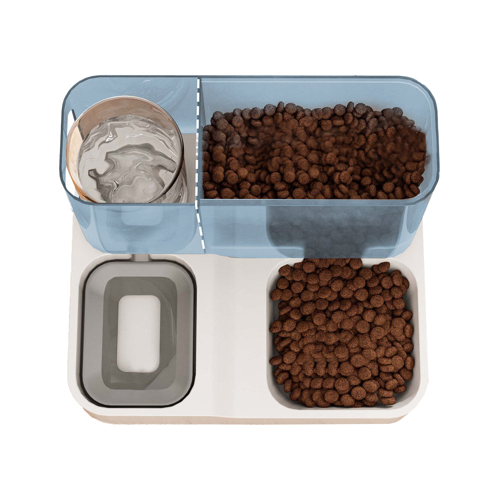 2-in-1 Automatic Feeder Food Water Dispenser