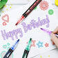8 Color Multicolored Double Line Outline Marker Pen Set Painting Art