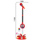 Adjustable Karaoke Microphone Toy with Stand and Flashing Lights for Youngsters