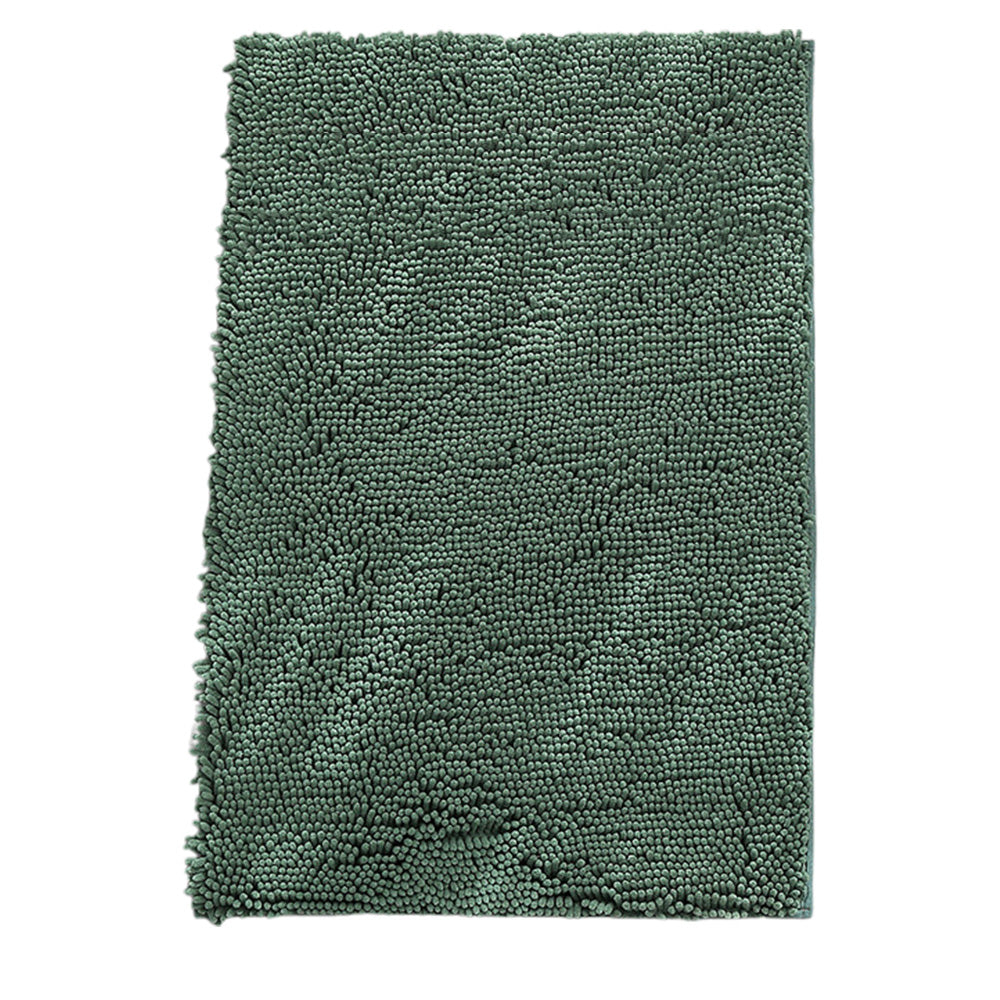 Extra Soft Absorbent Bathroom Rug Machine Washable Bath Mat for Bathroom Floor-Green