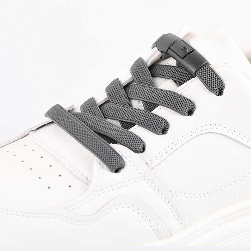 2 Pairs Elastic Shoe Laces No Tie Shoelaces Hook Lock Elastic Flat Shoelaces Sneakers