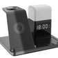 6 in 1 Charging Station with Alarm Clock Night Light for iPhone 16 15 Samsung S25 S24