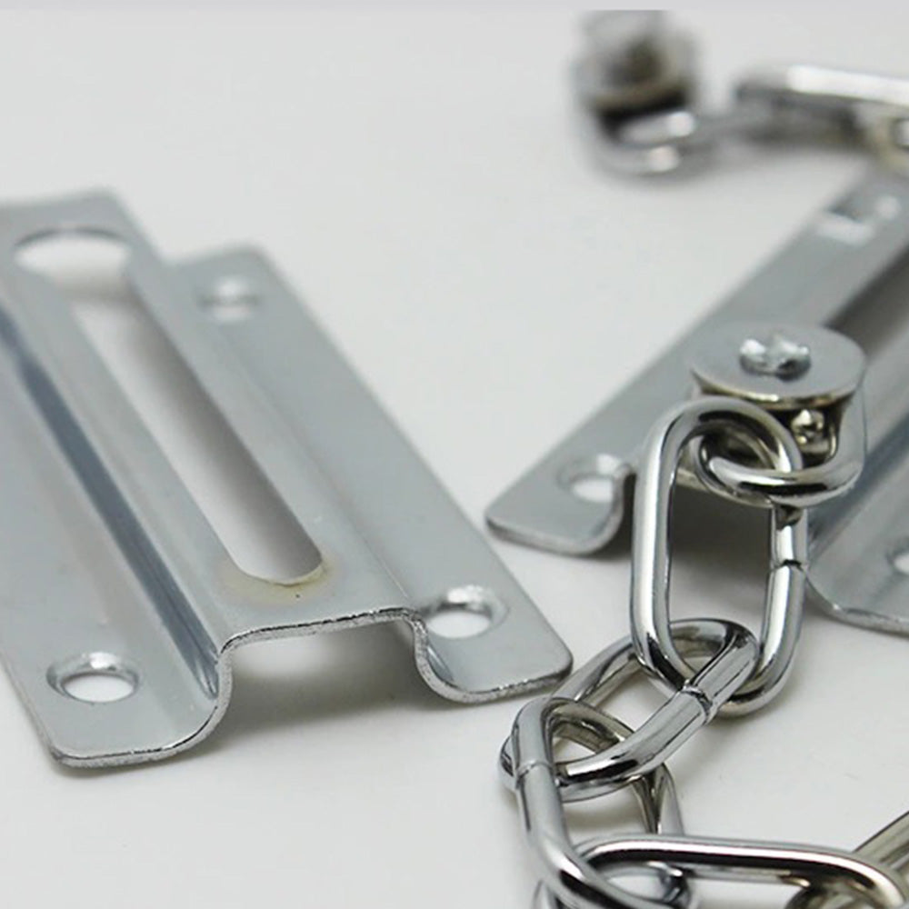 2 Pack Door Security Chain Lock Strong Door Chain Lock with 12 Screws for Wood Door