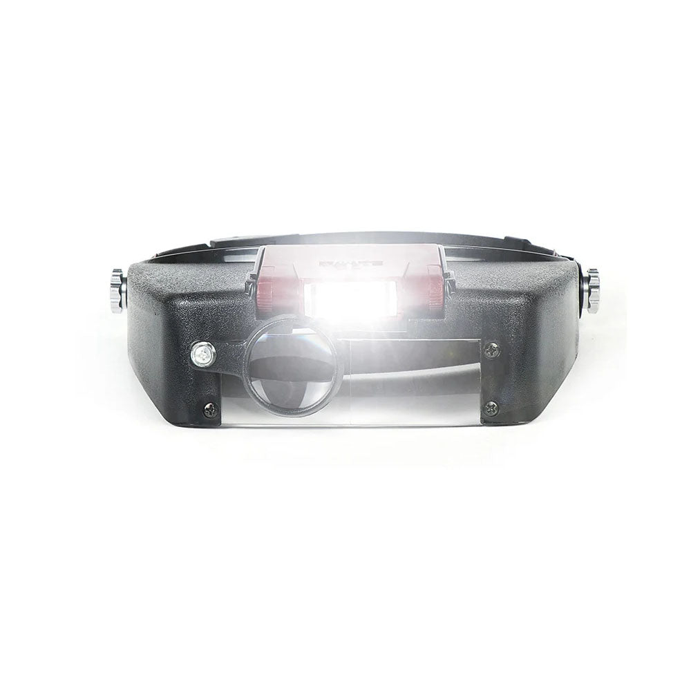 Magnifying Glass with LED Light Visor Head Loupe Headband Magnifier