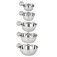 10Pcs Stainless Steel Polished Round Bowl Set