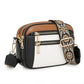 Women Shoulder Bag Cross Body Messenger Handbag with Wide Strap