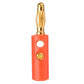 40 PCS Banana Plug Set 0.4cm Gold Plated Red and Black Speaker Connectors for Audio