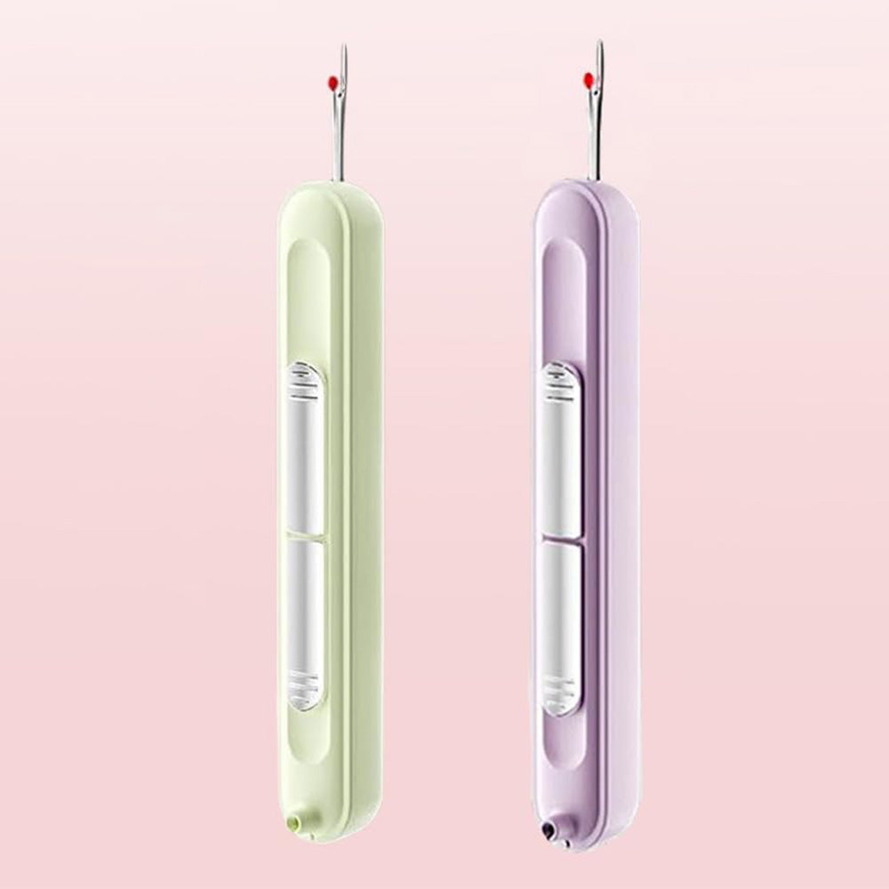 2Pcs 2 in 1 Needle Threader and Seam Ripper for Sewing Crafts Knitting