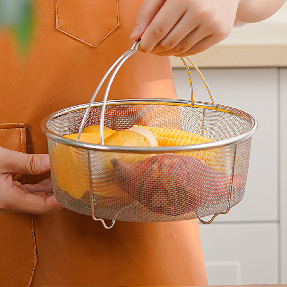 2 Pack 304 Stainless Steel Mesh Strainer Basket for Pressure Cookers Pot