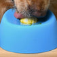 Slow Feeder Dog Bowls With Rolling Ball For Liquid Treat Training Snack Bowl