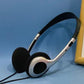 Retro Wired Noise Reduction Lightweight Stereo Over Ear Headsets