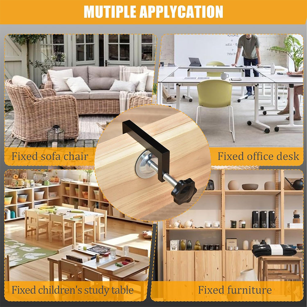 2Pcs Outdoor Adjustable Sectional Sofa Furniture Clamp