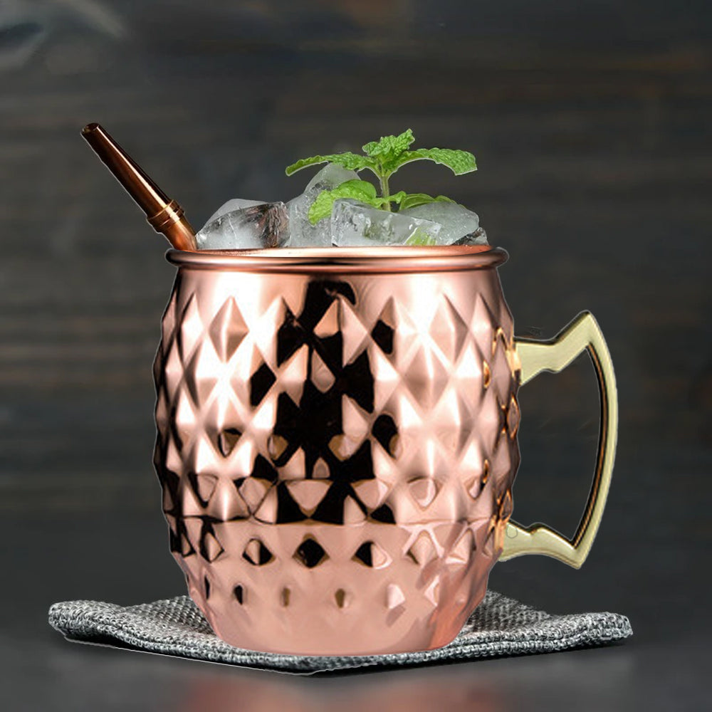 2Pcs Moscow Mule Stainless Steel Mug