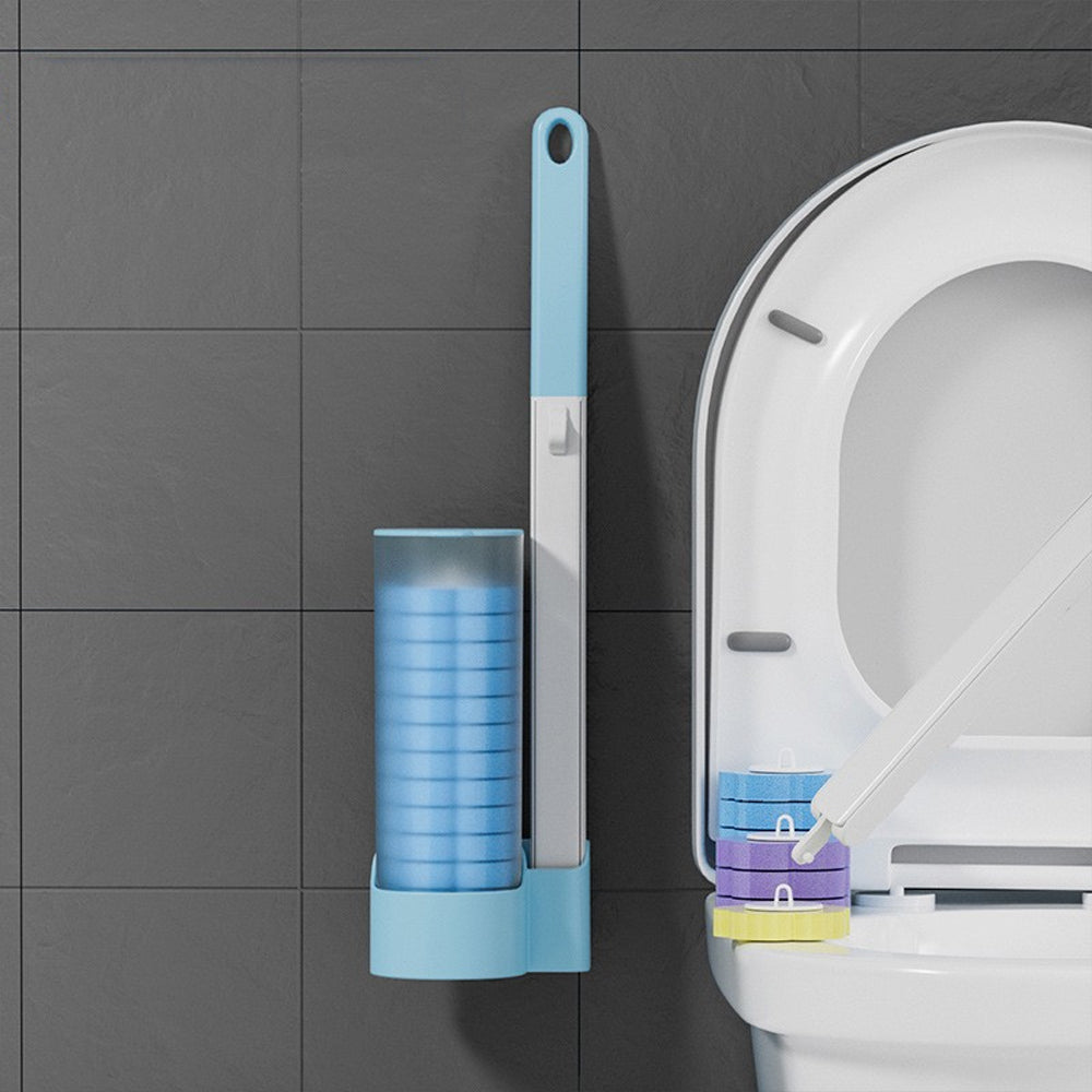 Disposable Toilet Brush Set with 18Pcs Replacement Brush Heads