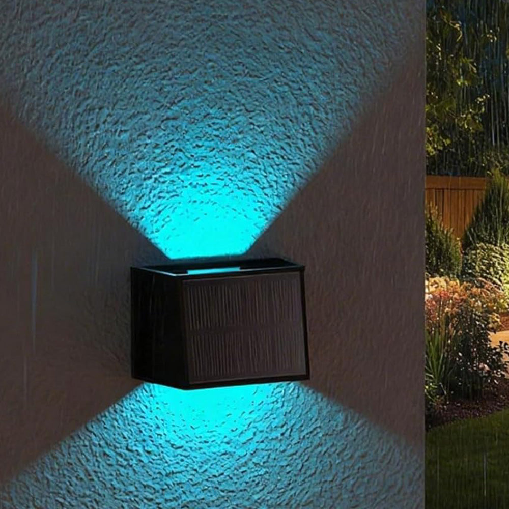 Solar Wall Light 0 to 120 Degree Adjustable Beam Angle for Garden Patio Outdoor Lighting