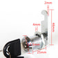 4 Pcs Cam Lock Set with Keys for Cabinet Drawer and Mailbox