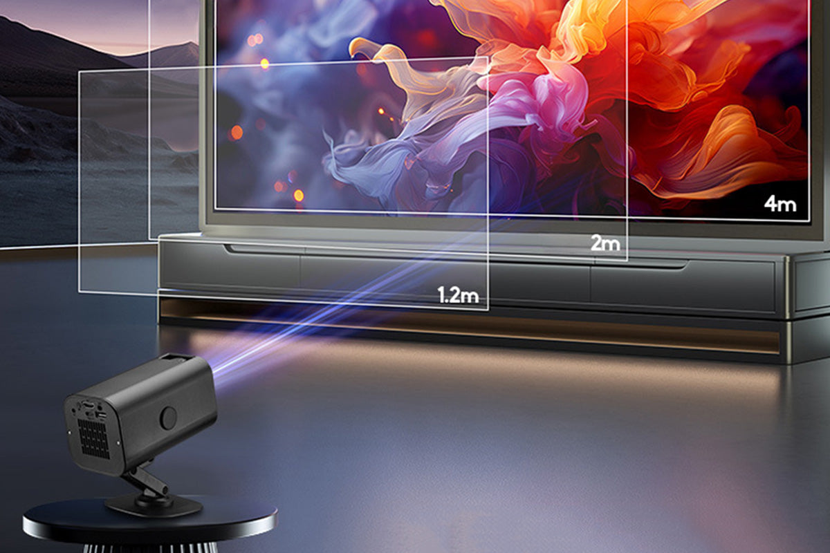 Mini Projector 1080P Portable Video Projector Smart Projector for Phone PC Laptop