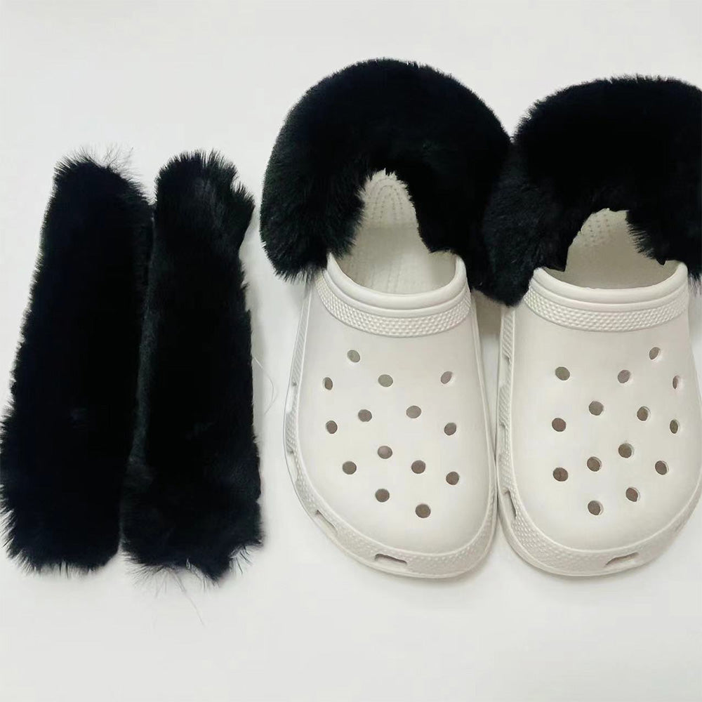 Fleeced Liner Inserts for Crocs Warm Fuzzy Replacement Insoles for Winter