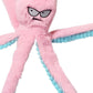 Interactive Plush Squeaky Dog Toy with Crinkle Tentacles for Medium & Large Dogs
