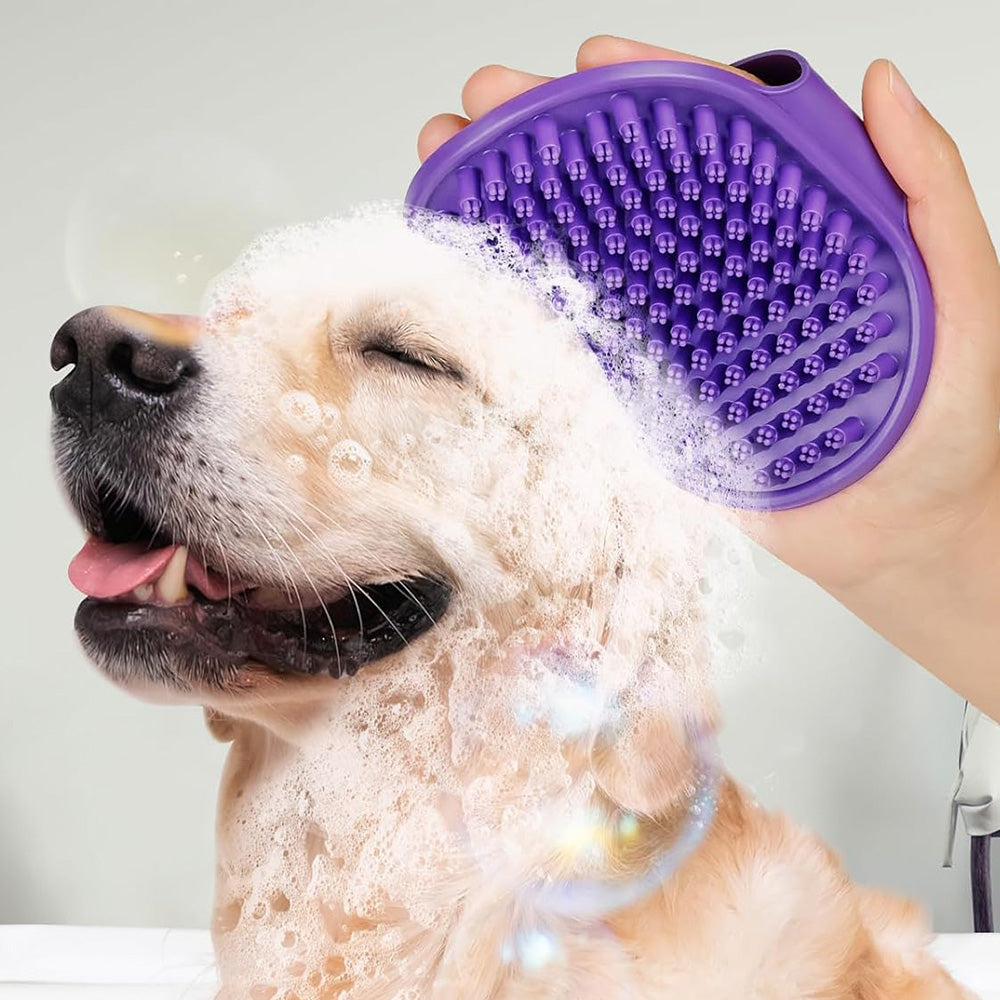 2PCS Pet Grooming Tools Pet Bath Brush Deshedding Dog Brush Suitable For Dogs Cats and Horses