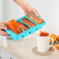 2 Pcs Silicone Freezer Tray With Lid Freezer Food Storage Molds for Soup Sauce Broth