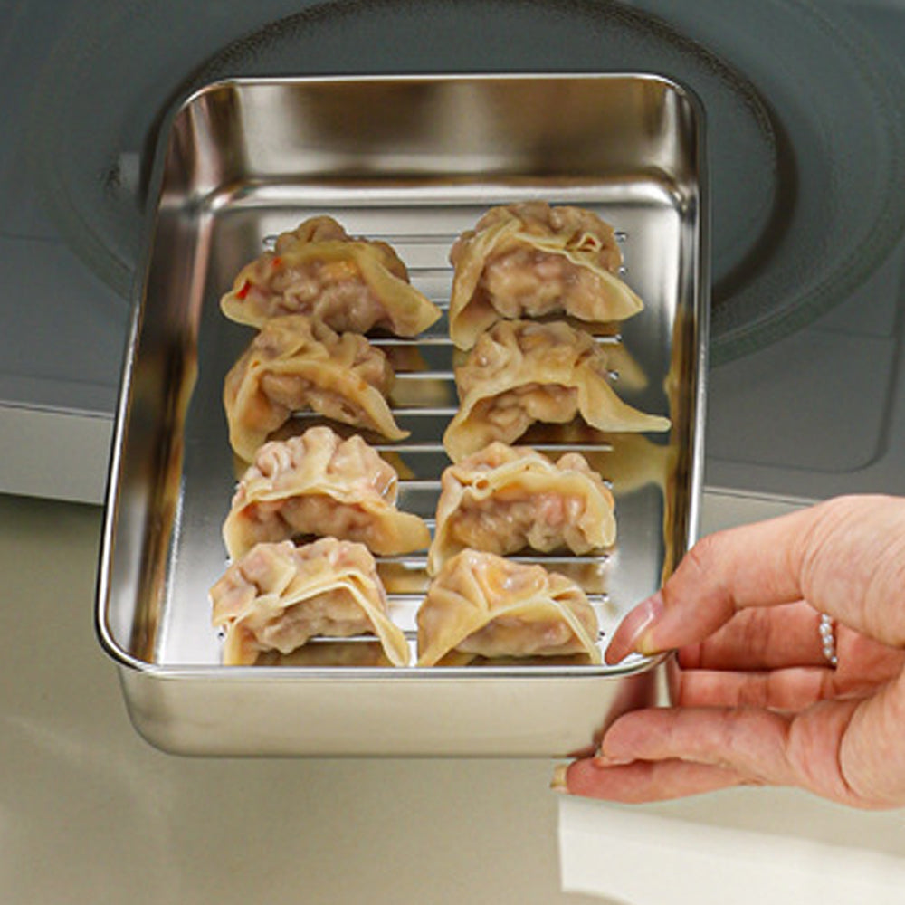 4Pcs Stainless Steel Airtight Food Storage Container with Lid for Refrigerator