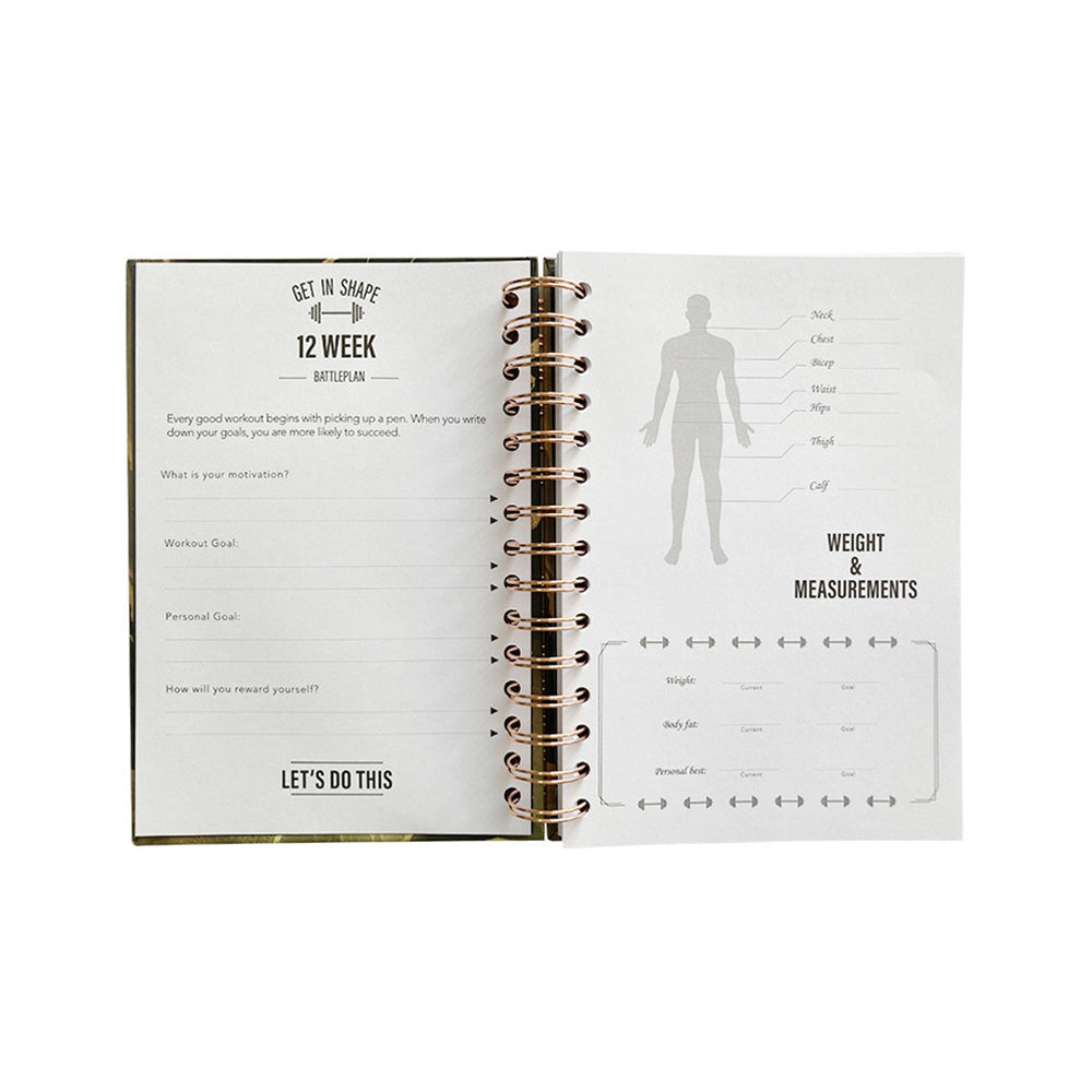 A5 Daily Exercise Planner Log Book for Women & Men